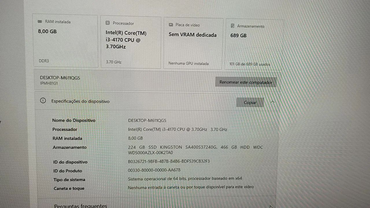 Pc Desktop i3 +8gb ram +240gb SSD - Foto 2