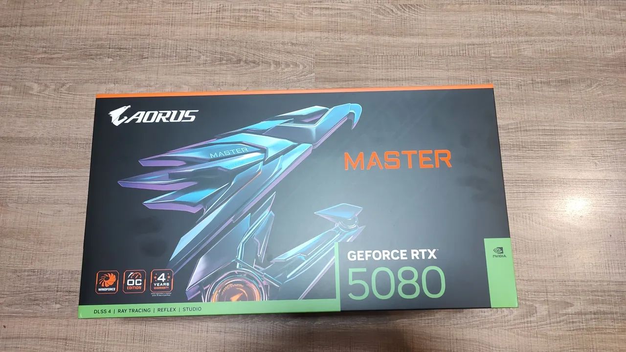 RTX 5080 Aorus Master OC Lacrado nf