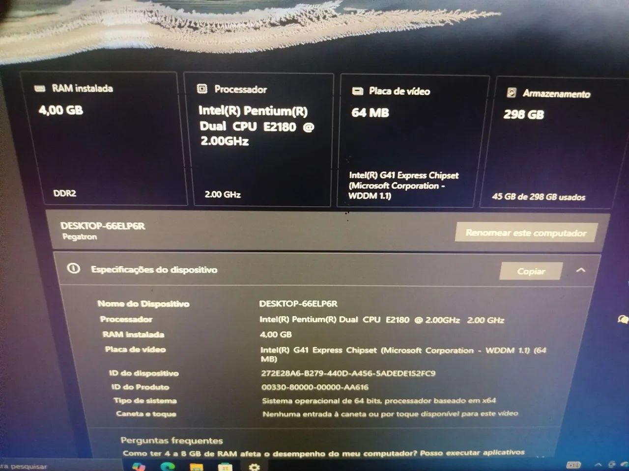 Computador Completo Windows 10 Pro ? Funcionando perfeitamente + Monitor Dell - Foto 3