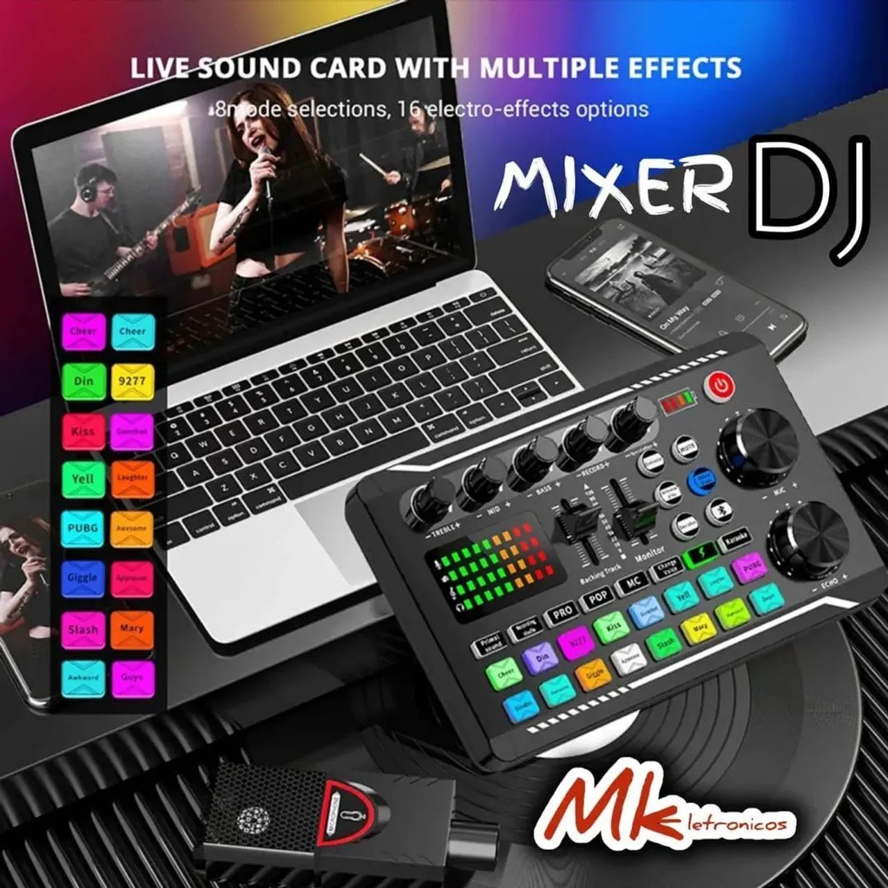 MIXER DJ BLUETOOTH MINI  - Foto 2