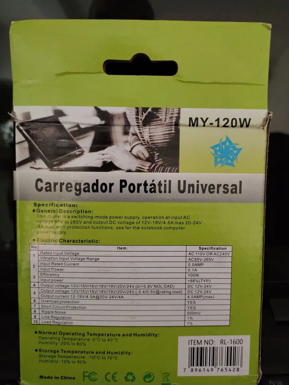 Carregador portátil universal de notebook  - Foto 2