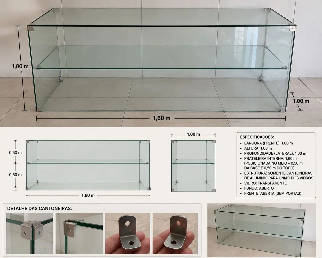 Vitrine de vidro - Foto 2