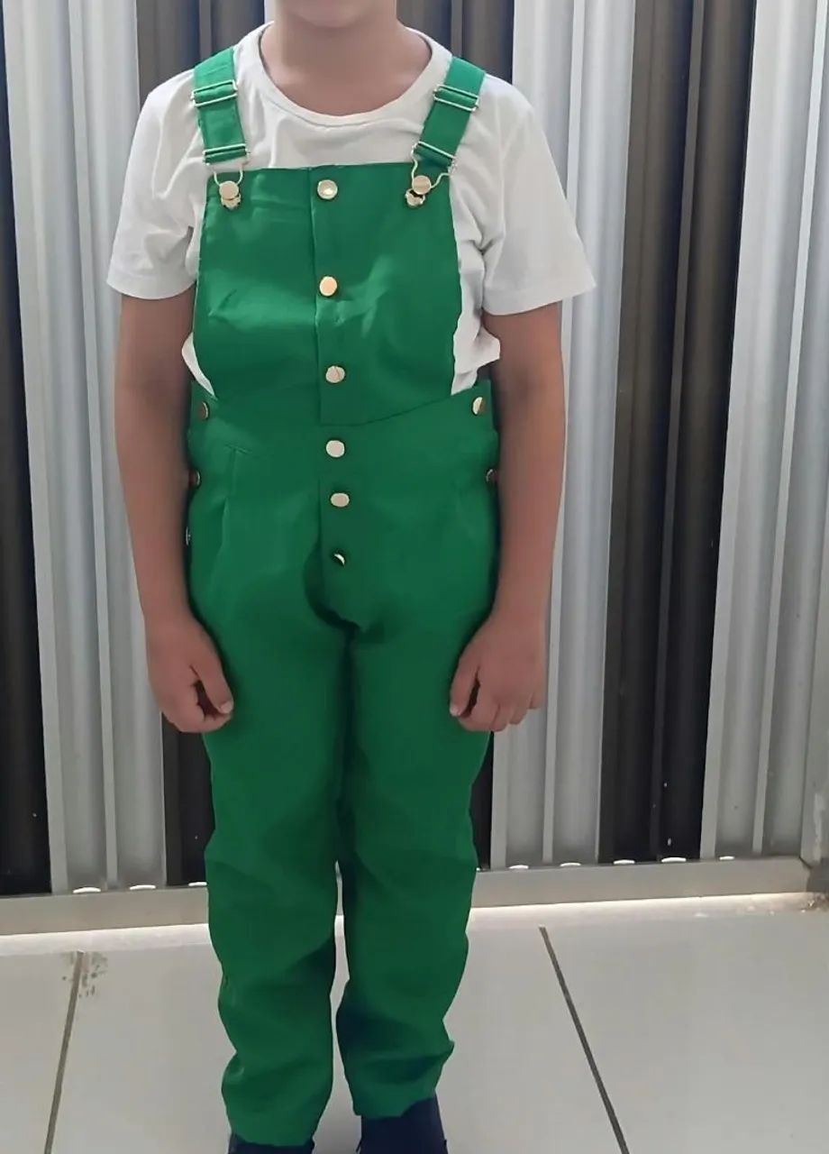 Macacão verde menino
