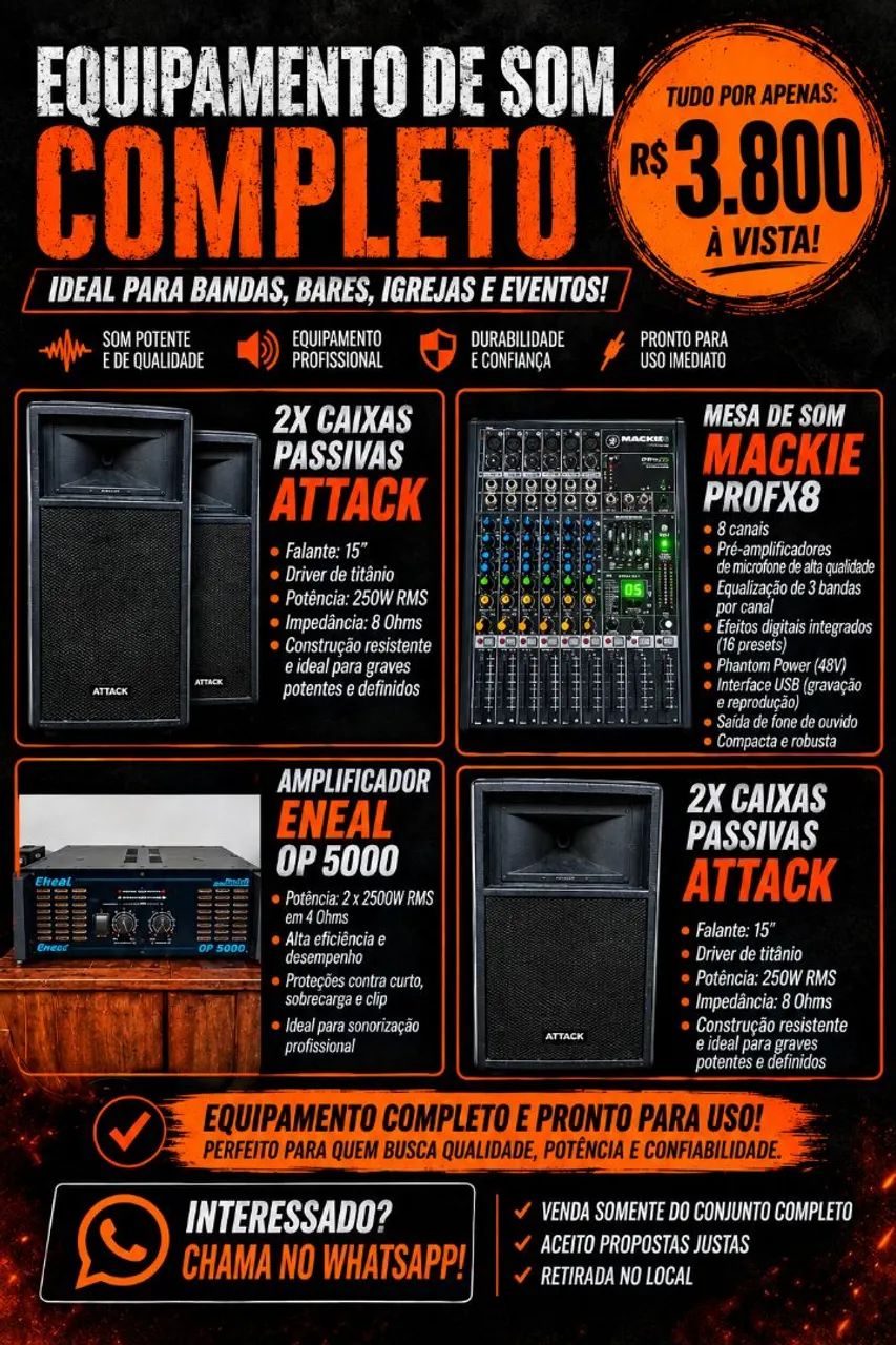 Equipamento de som 