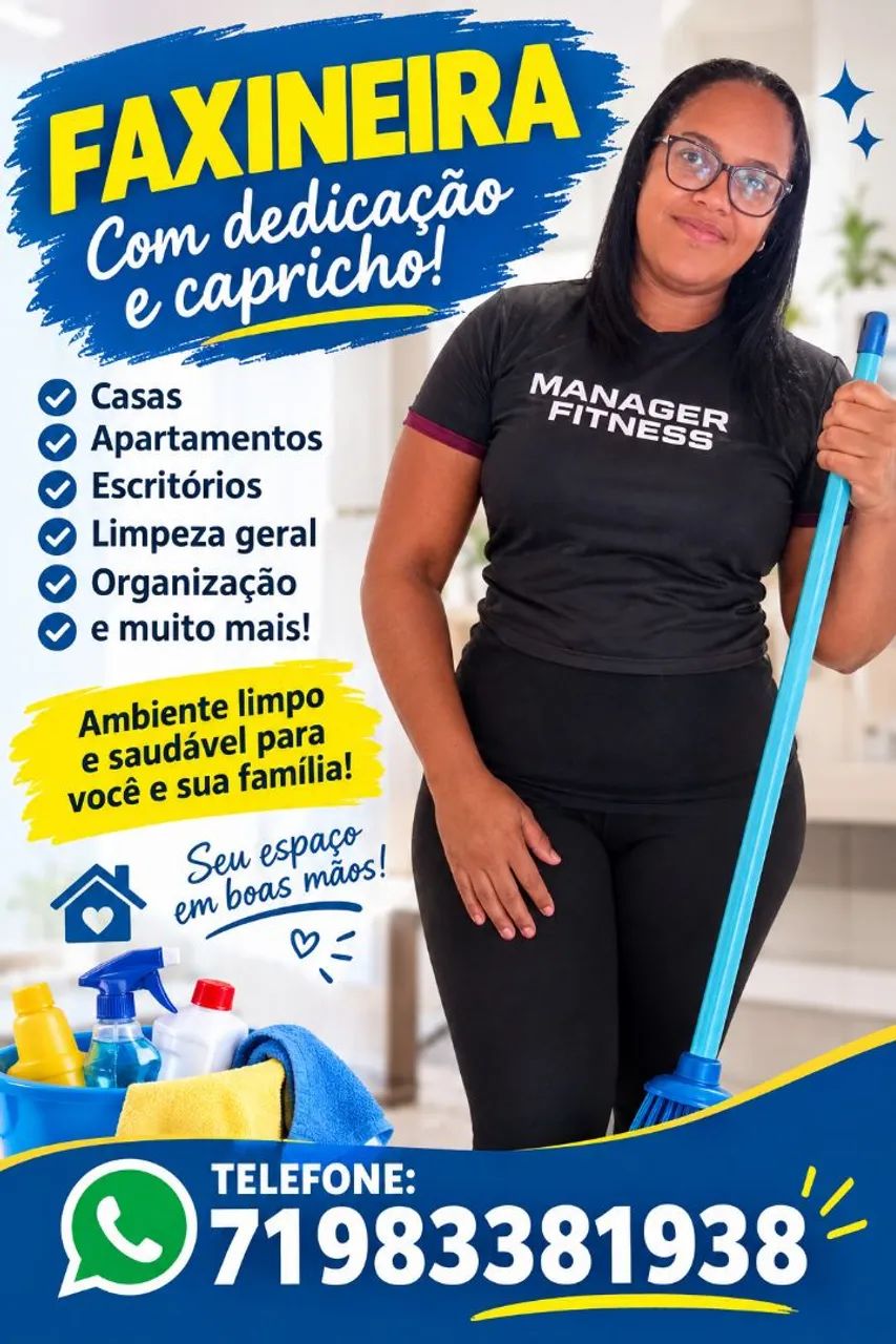 Faxina e limpeza 