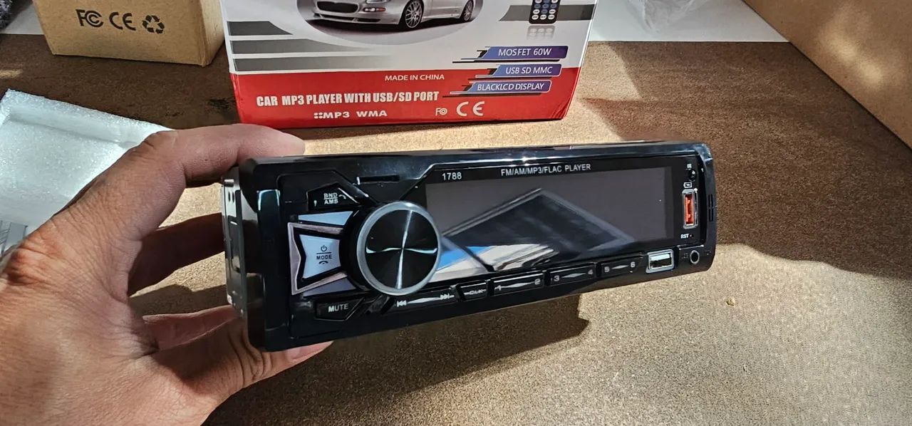 Som automotivo amplificado mp3 USB BLUETOOTH 