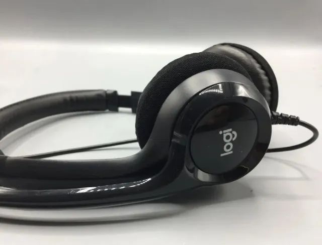 Headset com fio USB Logitech H390 Preto Seminovo - Foto 6