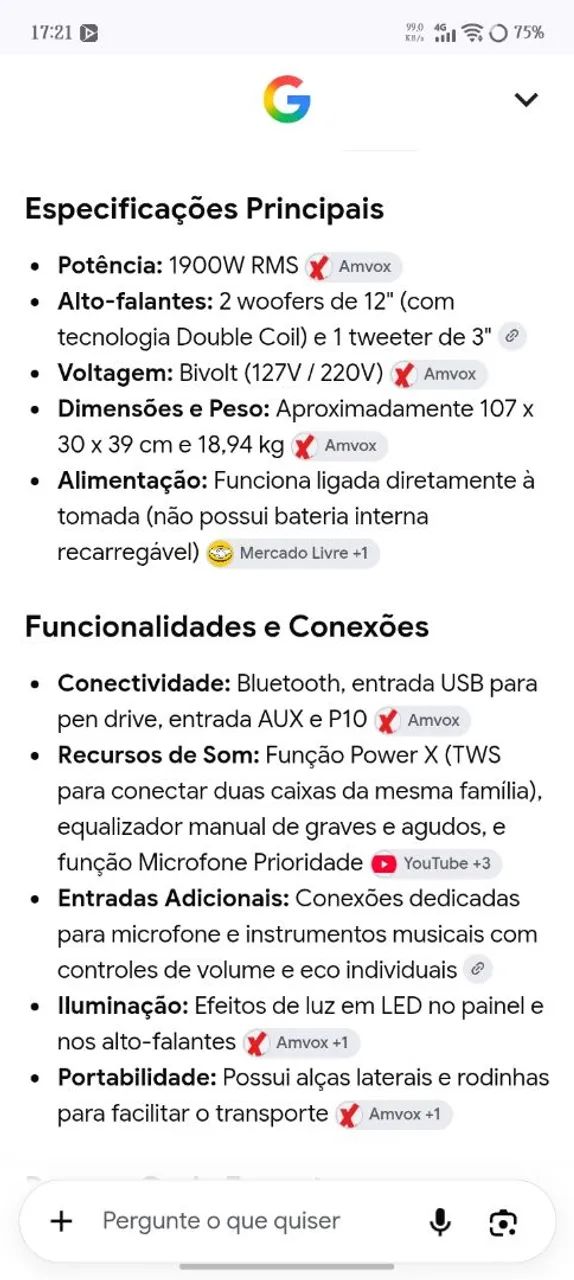 Caixa de som amvox - Foto 2