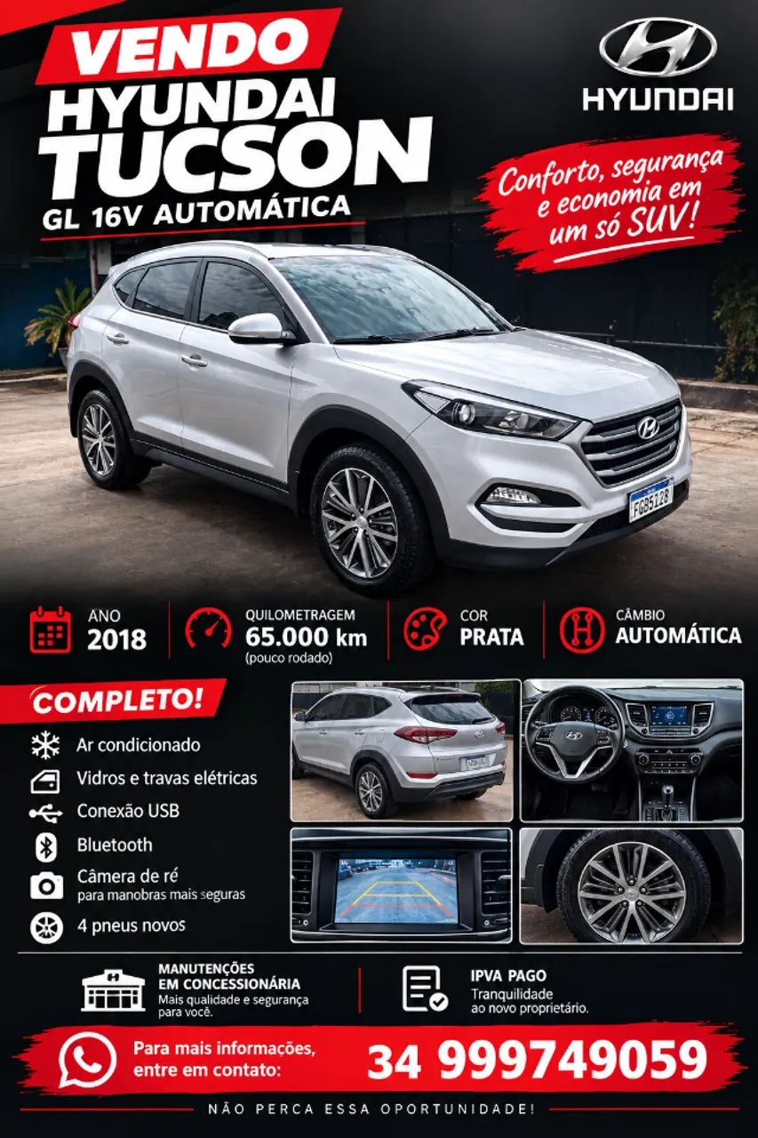 Hyundai Tucson Tucson GL 1.6 Turbo 16V Aut. 2018
