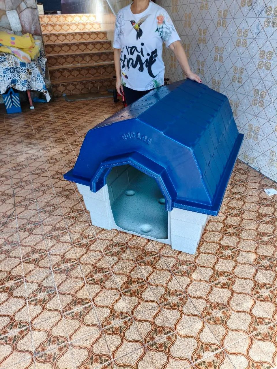Casa de cachorro grande em resina. - Foto 2