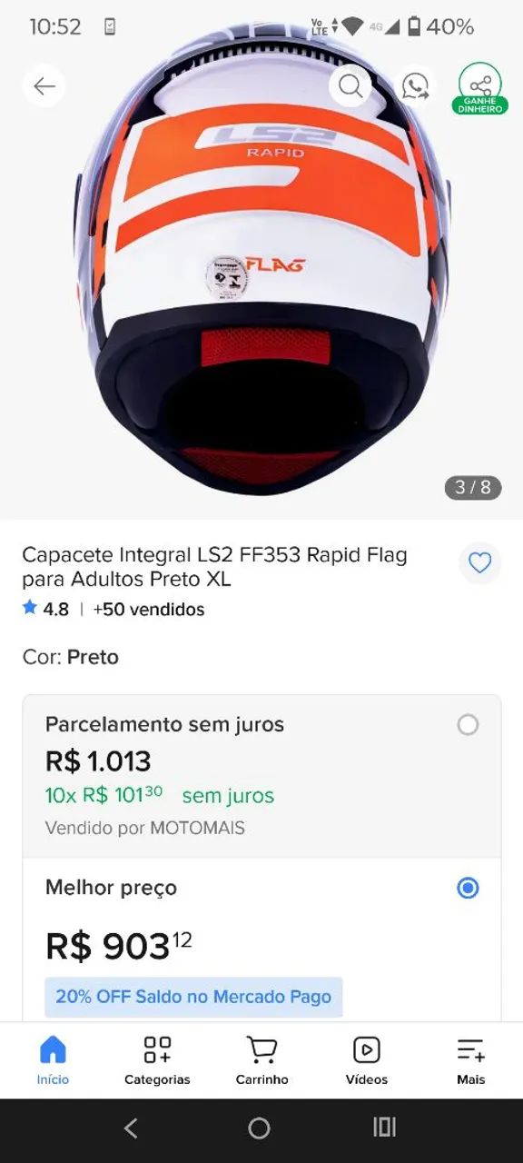 Capacete ls2  - Foto 4