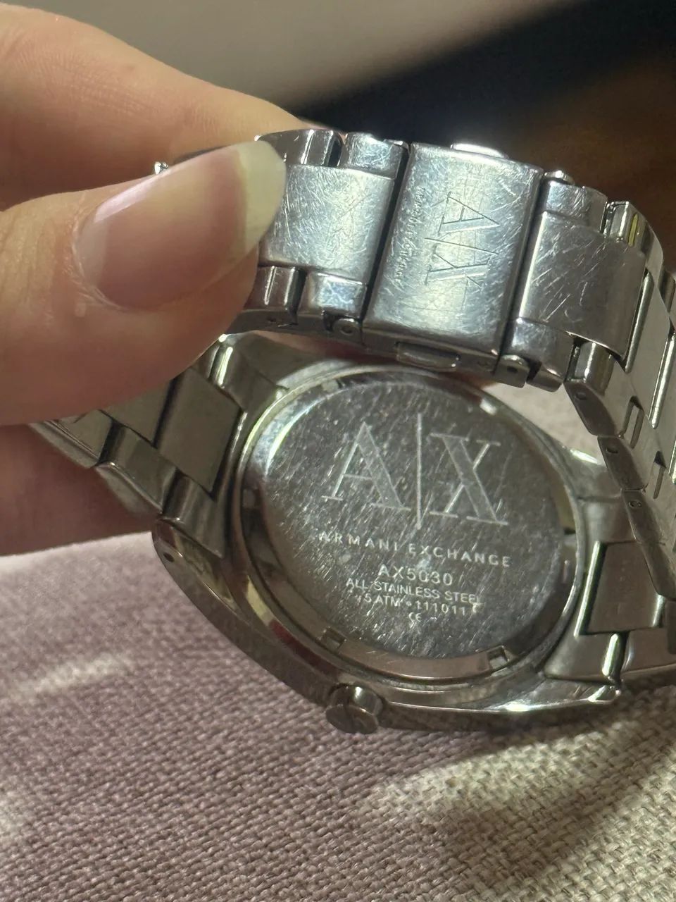 Relógio Armani Exchange Feminino Cravejado - Foto 5