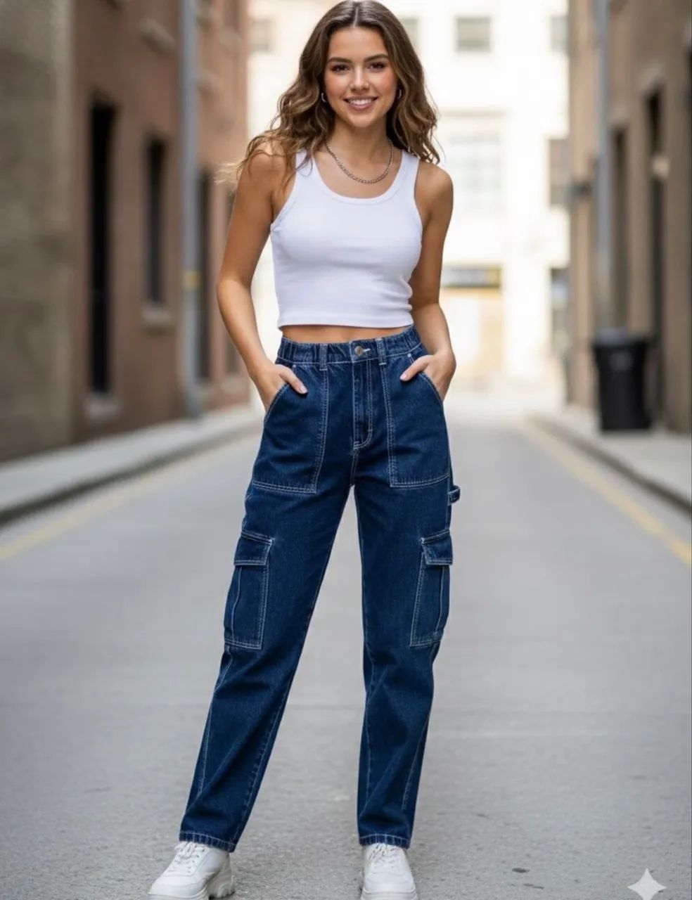 Calça cargo unissex  - Foto 2