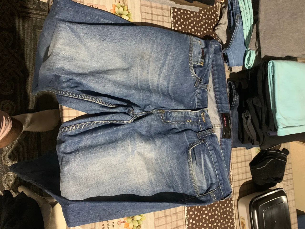 Calça prada jeans TAM 42 usada - Foto 3