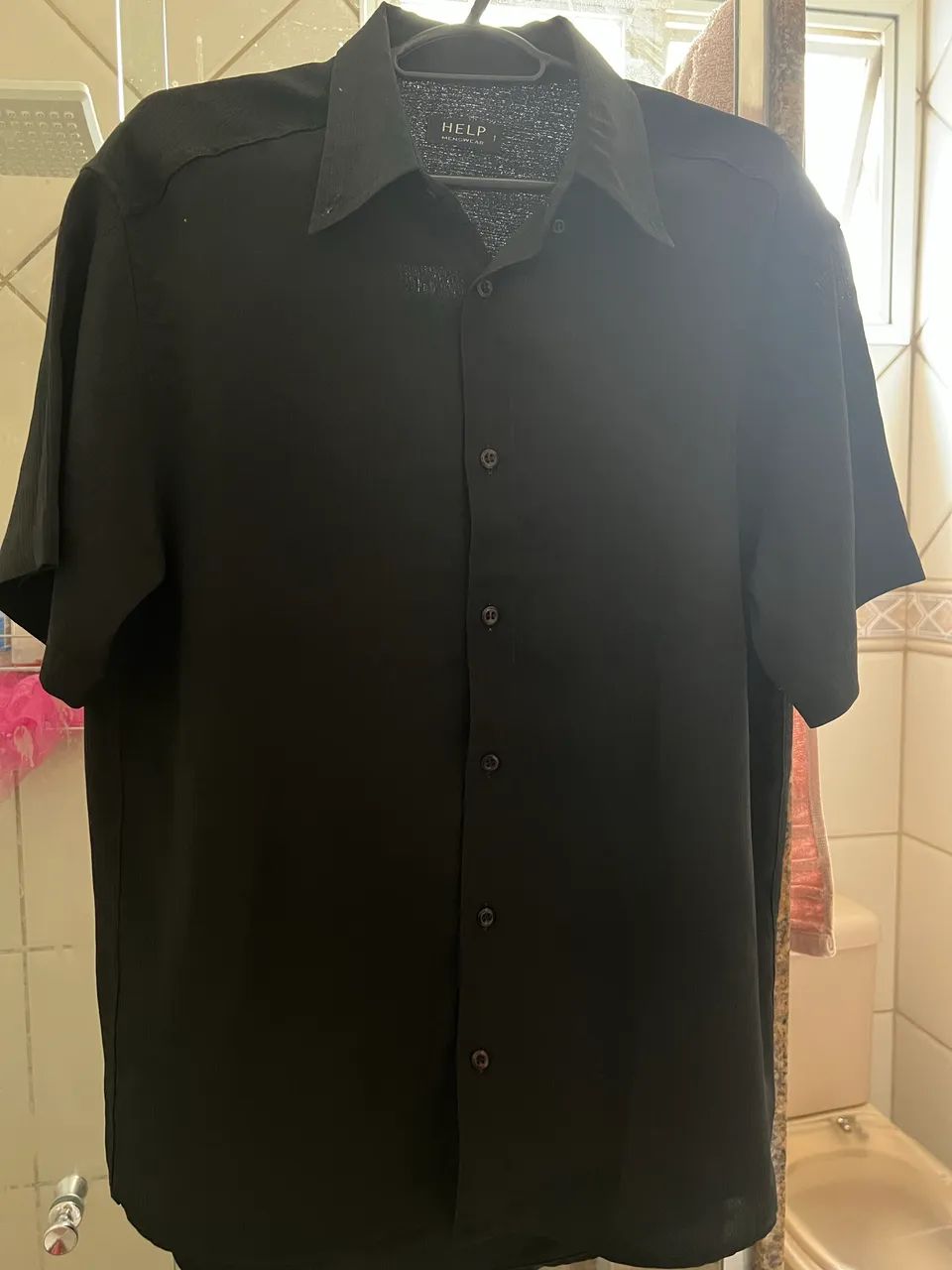 Camisa social preta Help  - Foto 2