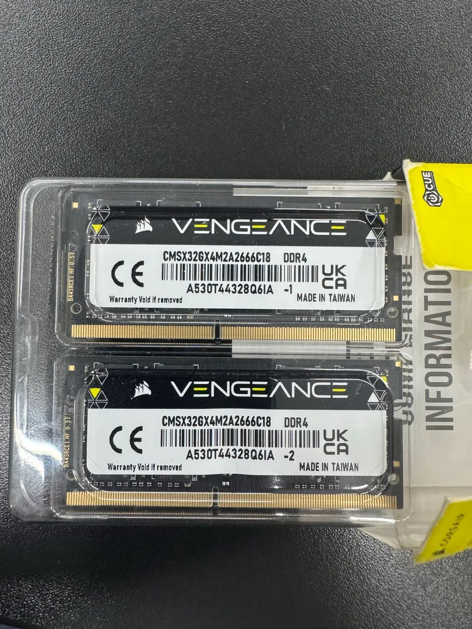 Memória Corsair Vengeance SODIMM DDR4 32 Gb ( 2x16 Gb) 2666 Mhz