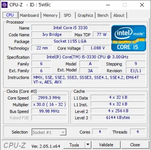 Intel Core I5-3330 4 Núcleos 3.2ghz - Foto 2