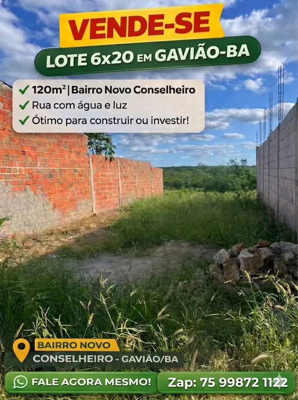 Lote a venda!