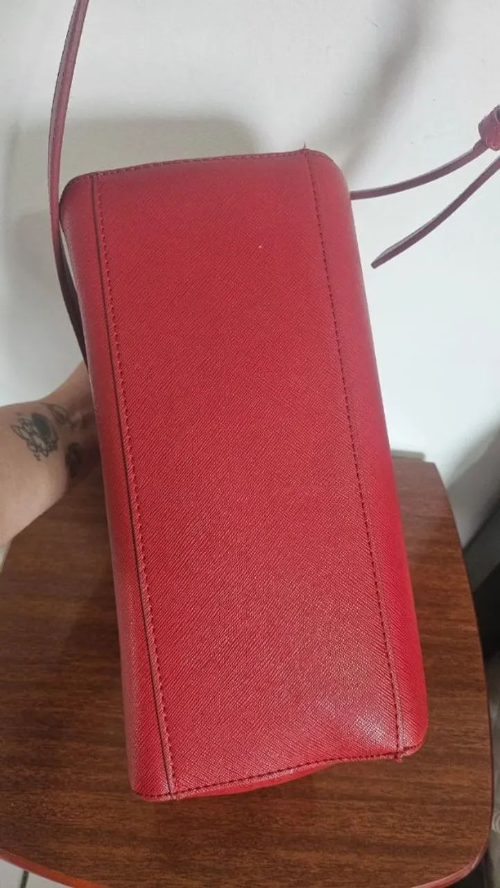 Bolsa Zara vermelha - Foto 4