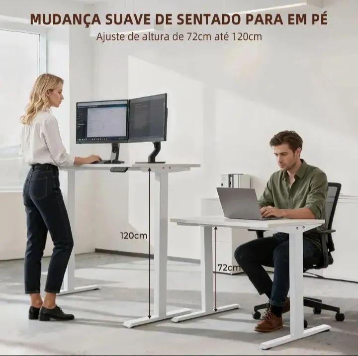 Base de mesa elevatória elétrica com motor.