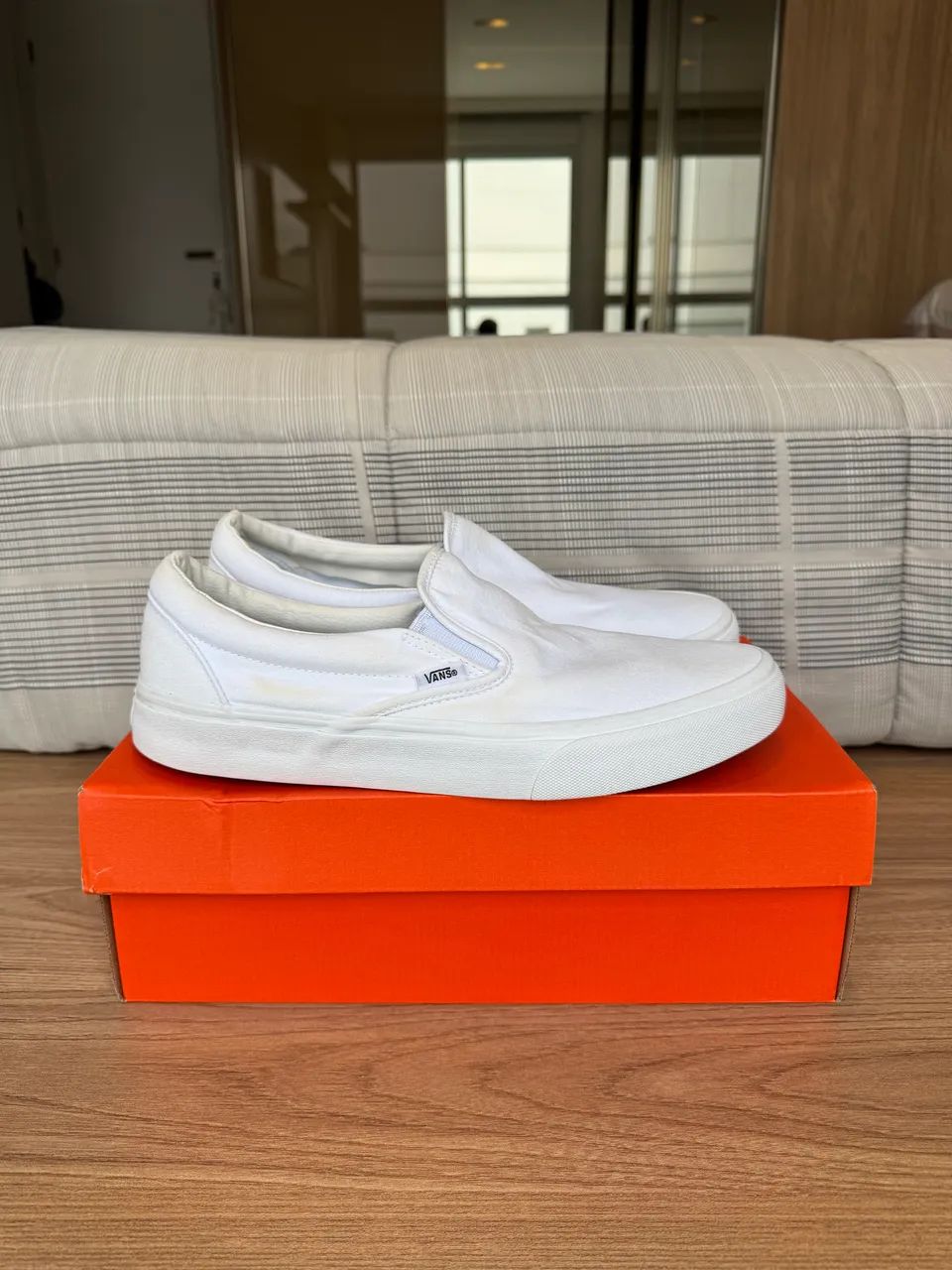 TÊNIS VANS SLIP-ON BRANCO - Foto 3