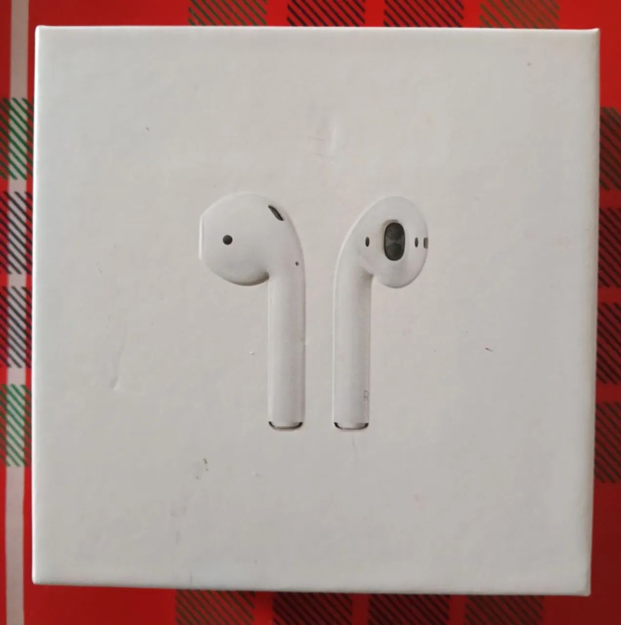 Caixa vazia de Fone da Apple.