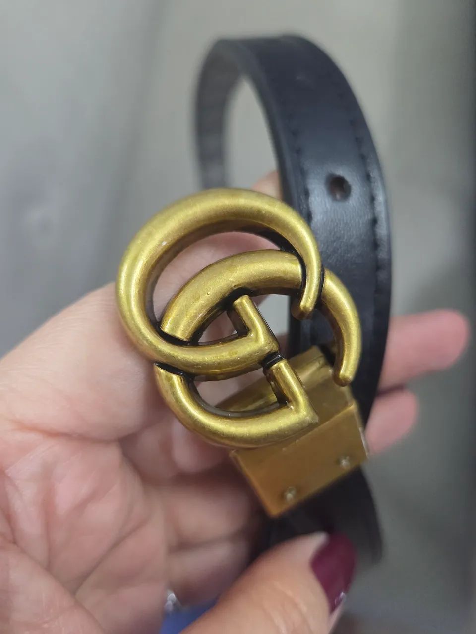 Cinto Gucci Monogram GG Marmont  - Foto 4