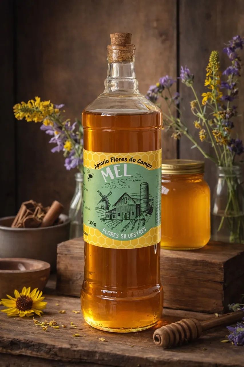 Mel Puro de Abelha - Flores Silvestres 