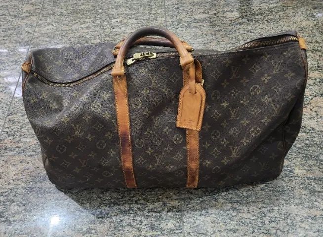 * Bolsa Louis Vuitton Keepall Monogram - Com Cadeado e Chave *