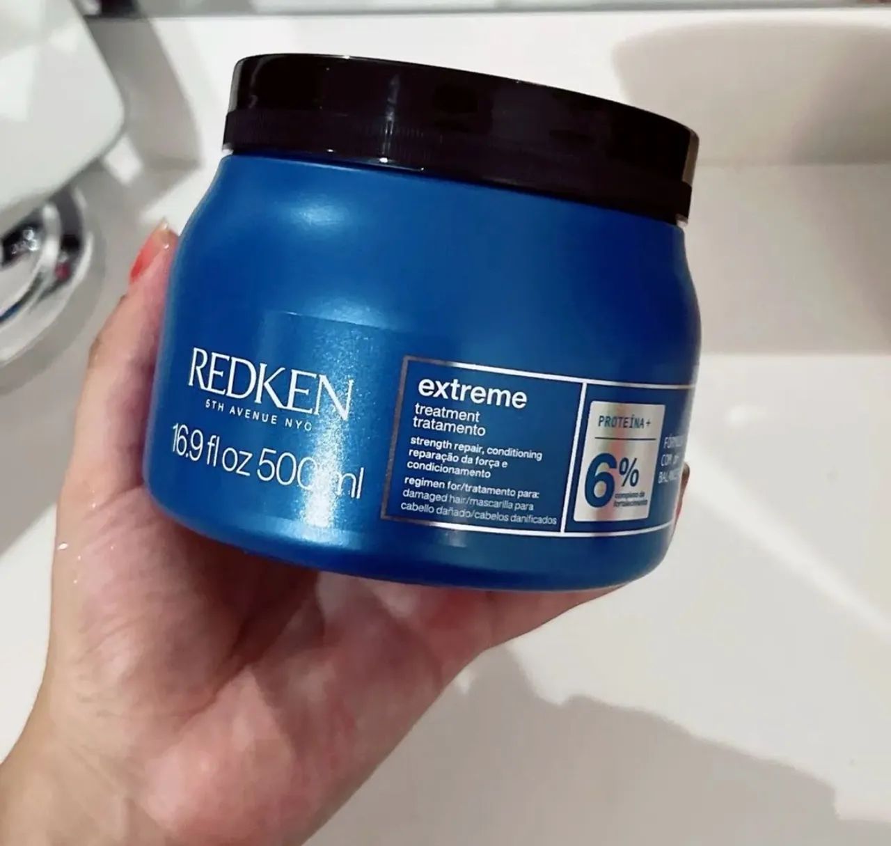 Redken Extreme Strength Builder Plus - Máscara Reconstrutora 500ml - Foto 3