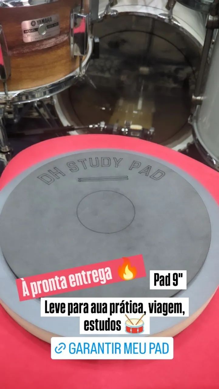Pad 9" Prática de bateria  - Foto 3