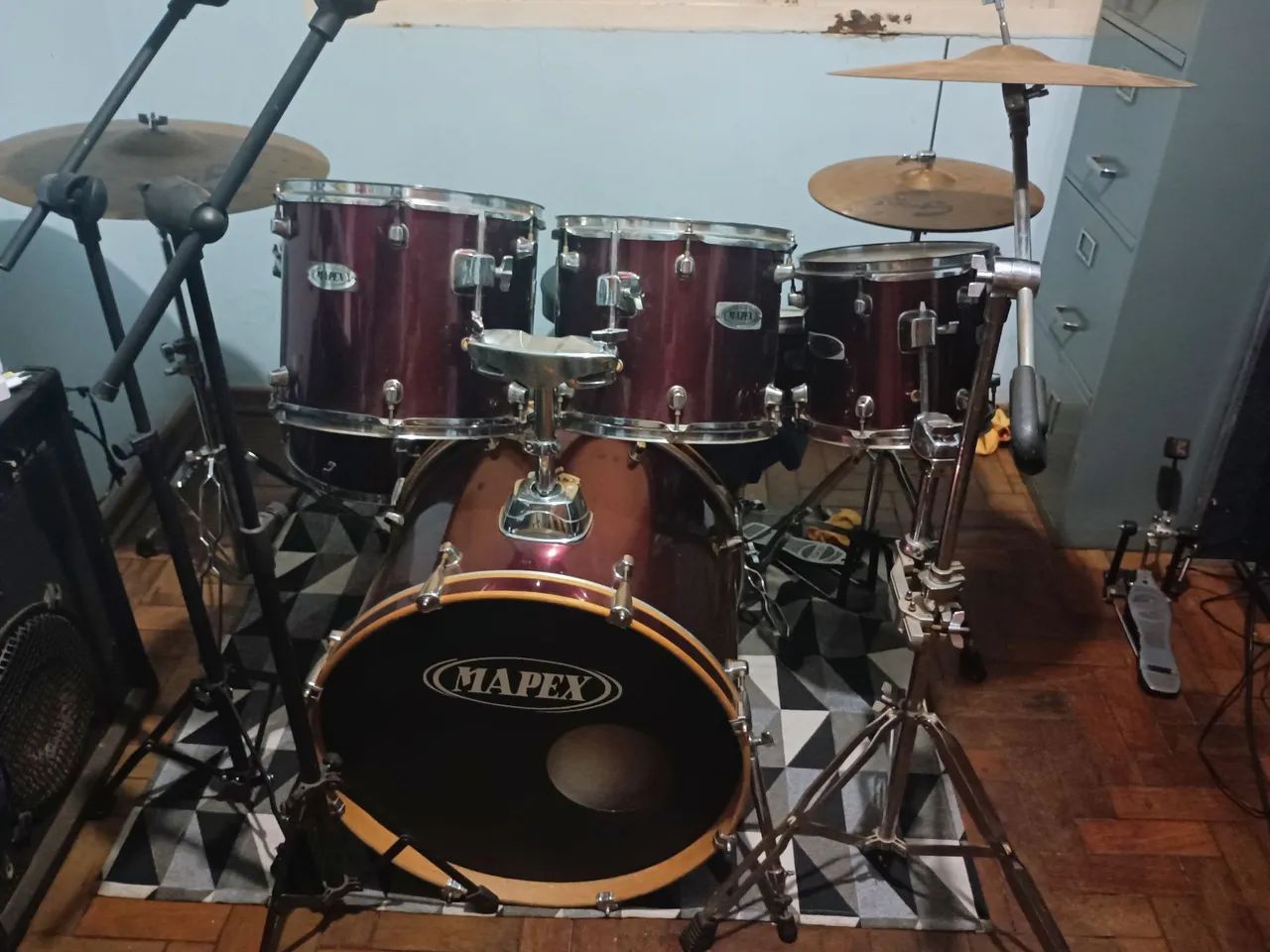 Bateria Mapex 3 Tons + Ferragens 