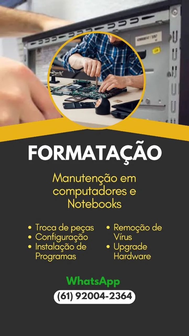 Manutenção Formatação Notebook PC