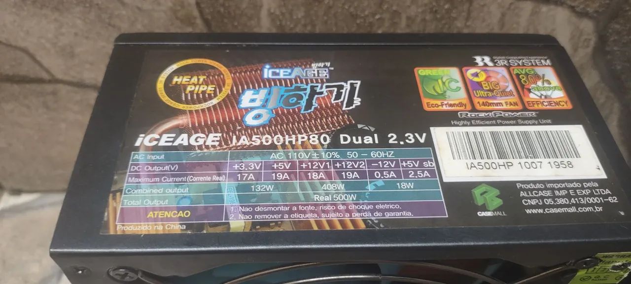 Fonte gamer 3R system 500w - Foto 2