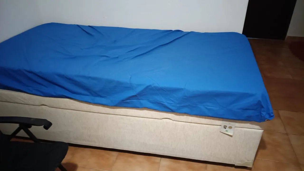 Cama solteiro baú boxe