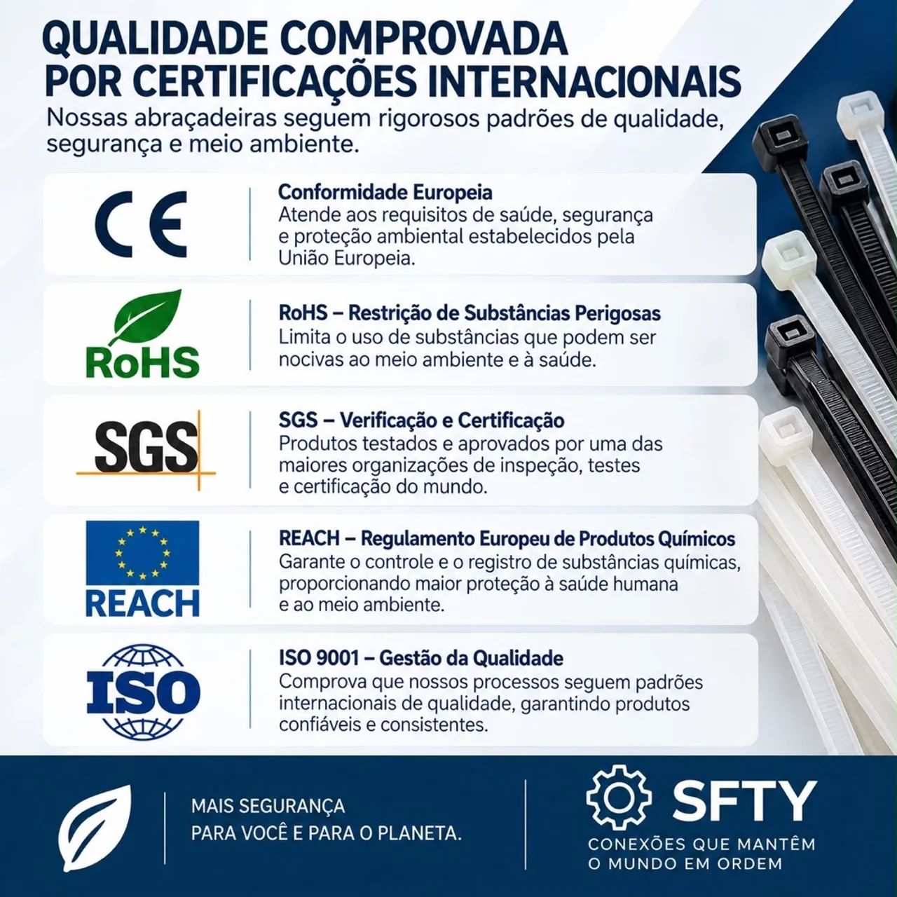 Abraçadeira Nylon vários tamanhos  - Foto 3