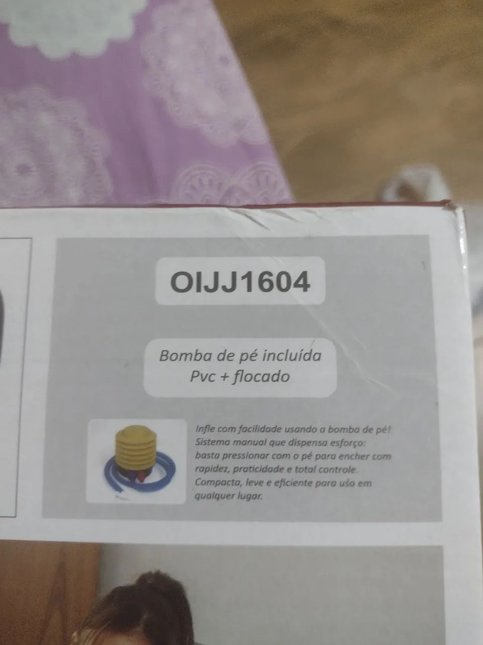Sofá Inflável com puff acompanha bomba de pé  - Foto 2
