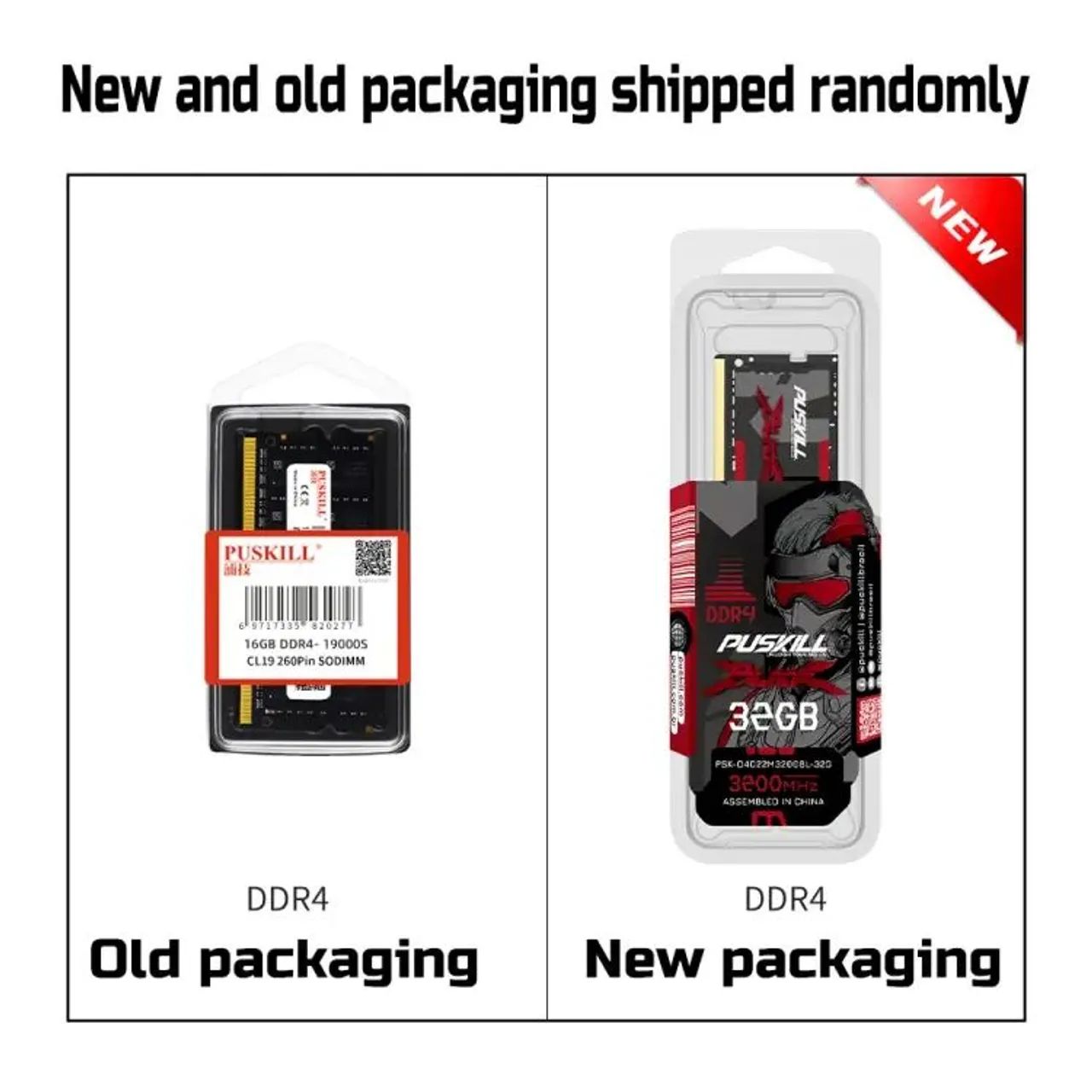 PUSKILL Memória RAM Notebook DDR4 DDR3L 16GB 3200MHz 
