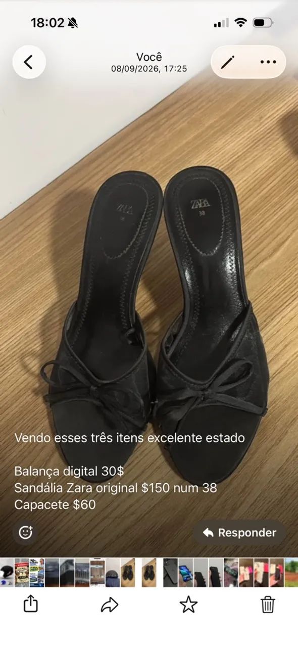 Tamanco Zara semi novo