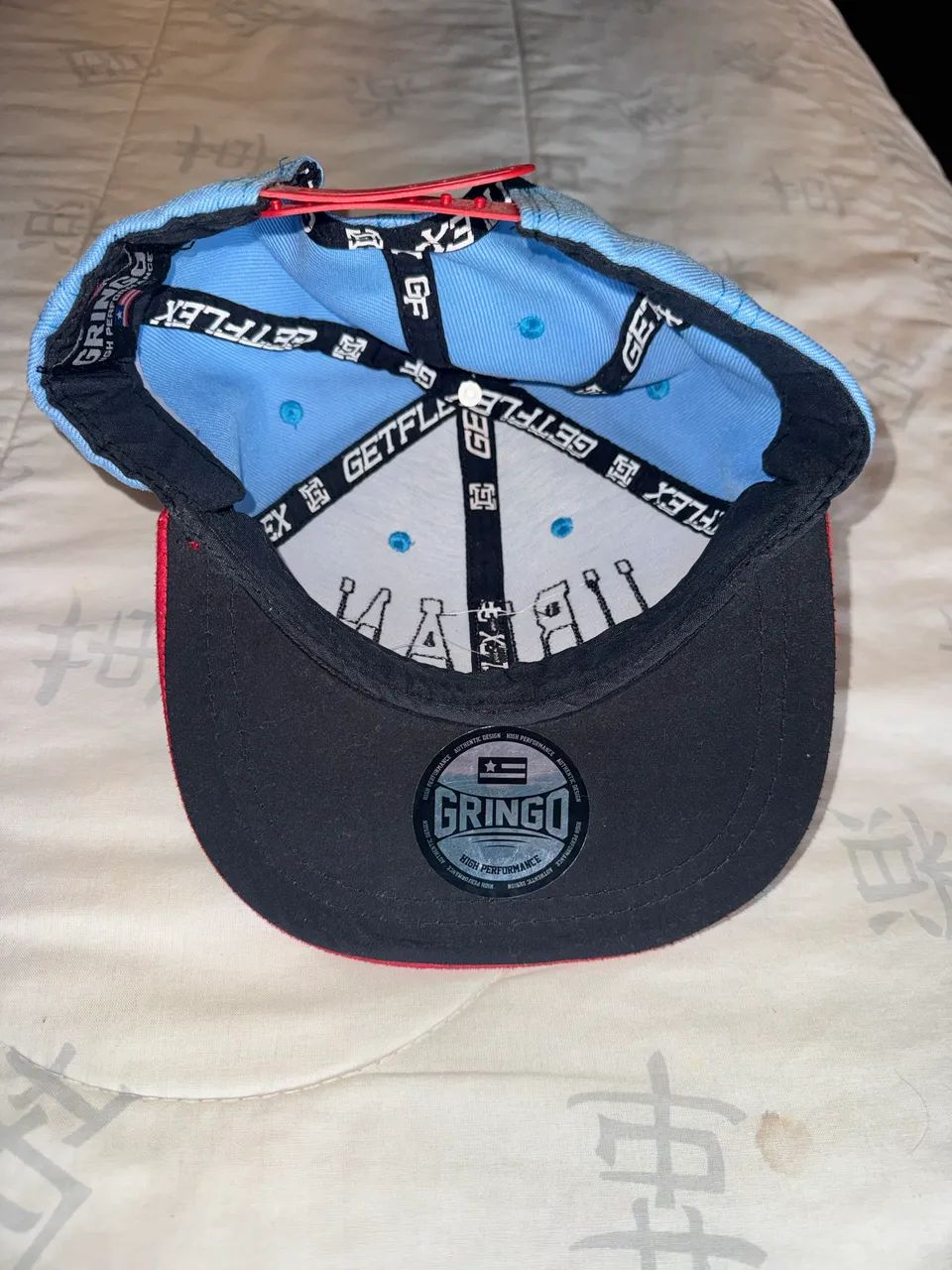 Boné Urban State Company Snapback Azul e Vermelho - Foto 4