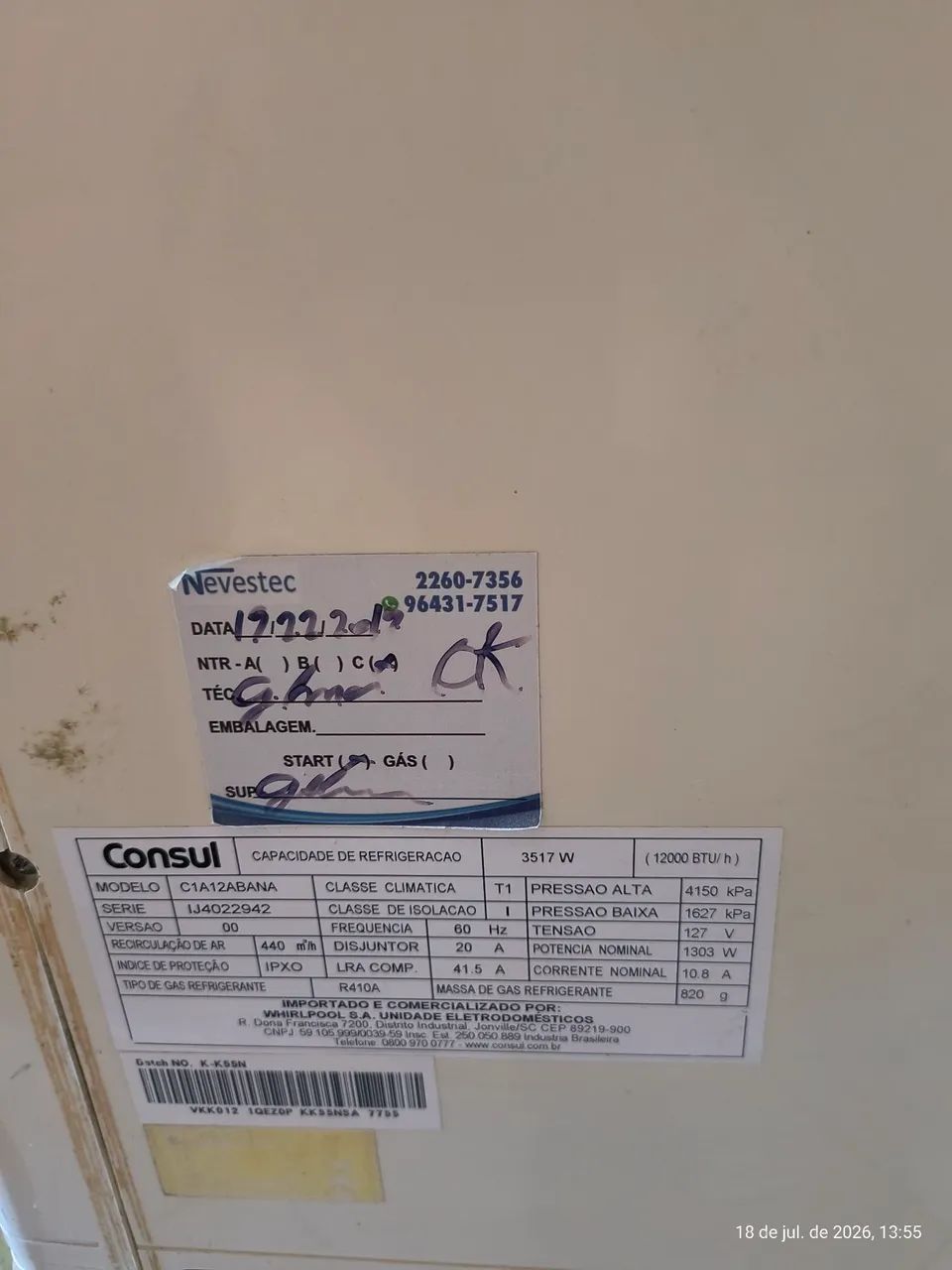 Ar condicionado portátil consul 12000btus em funcionamento  - Foto 4
