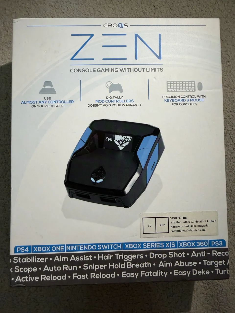 Cronus Zen completo + 3 cabos + 2 scripts Warzone R$ 750
