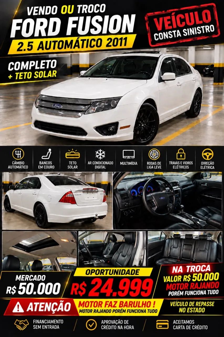 Ford Fusion SEL 2.5 16V 173cv Aut., foto 4 de 4