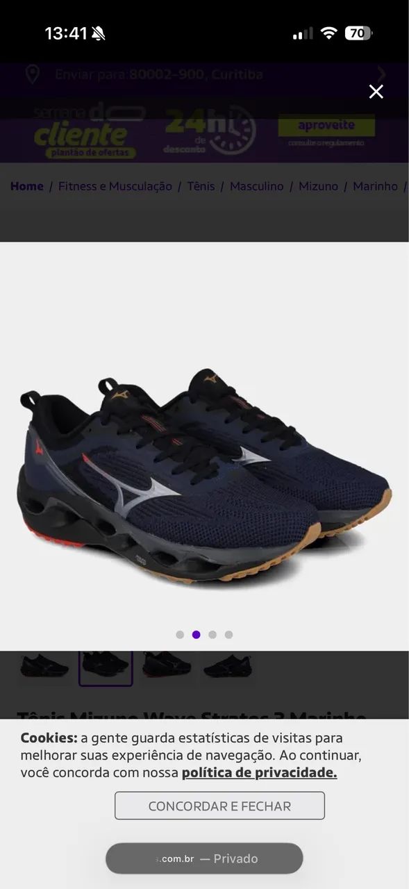 Tênis mizuno wave stratos 3 - 39