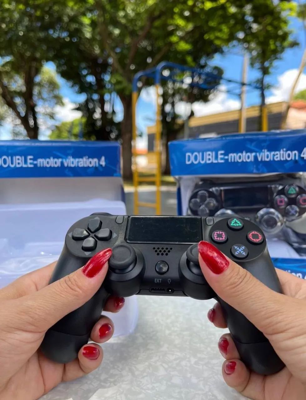 Wireless joystick ps4 controle PS3 e pc - Foto 3