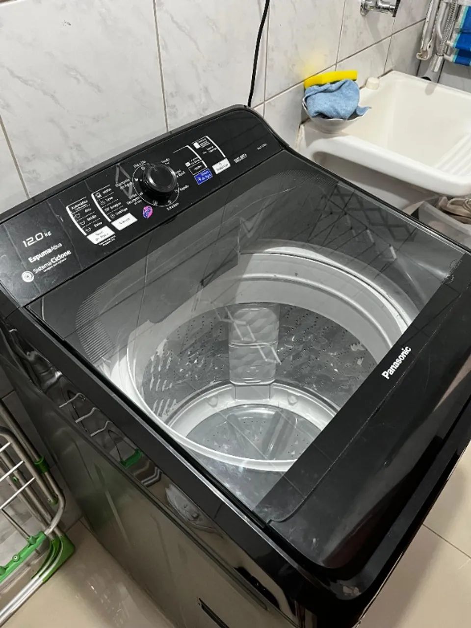 Máquina de Lavar Panasonic 12kg Titânio - Excelente estado - Foto 4