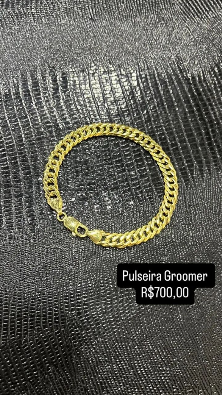Pulseiras de Prata Banhado a Ouro  - Foto 2