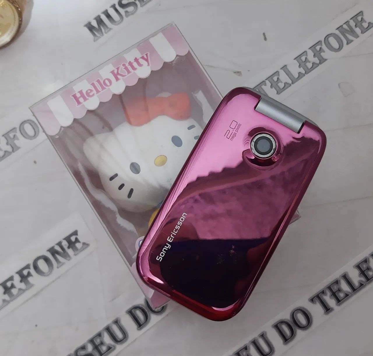 SONY Ericsson Flip rosa celular antigo RELIQUIA 2005 - Foto 2