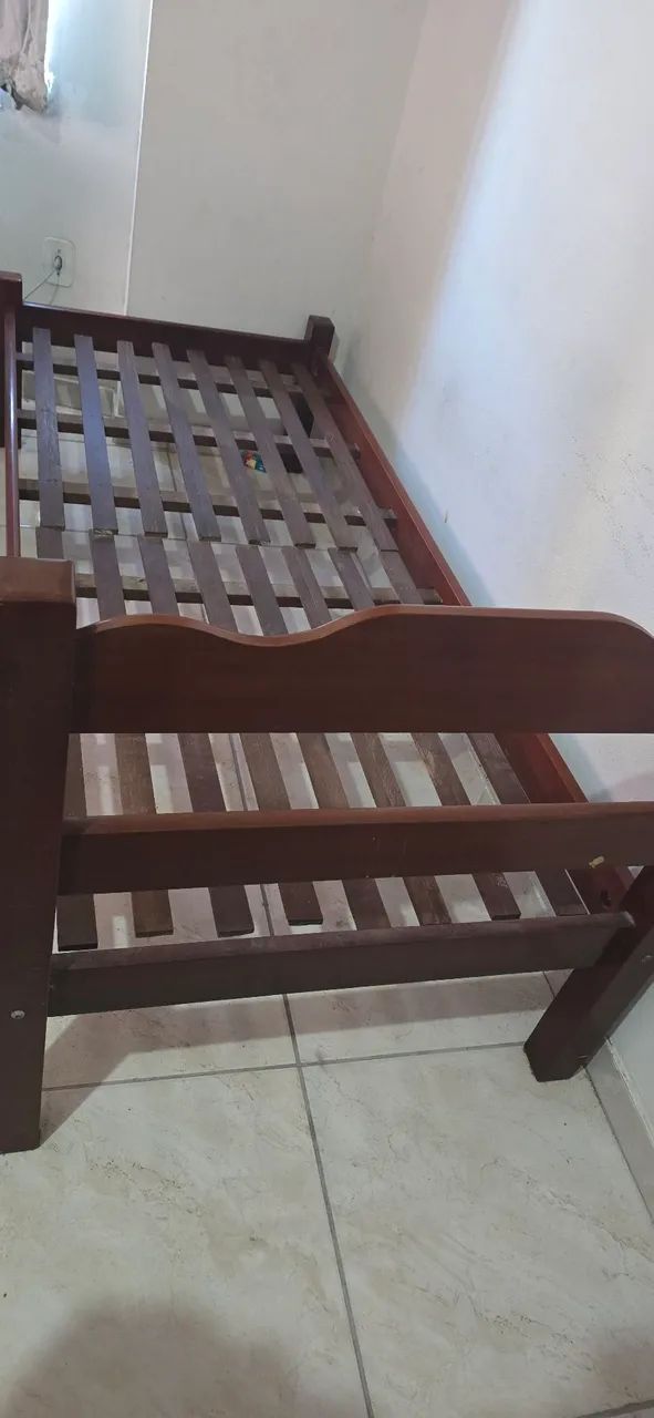 Cama solteiro madeira maciça  - Foto 4
