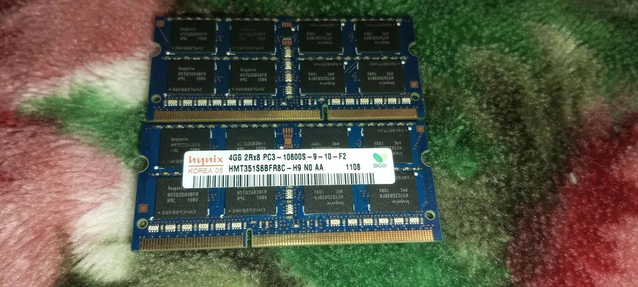 Memória RAM 8GB (2x4) notebook DDR3